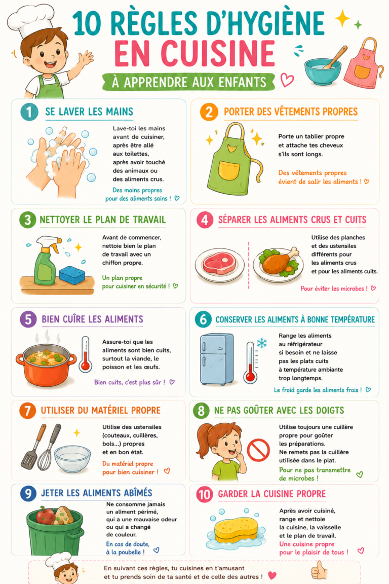 10 règles d&rsquo;hygiène en cuisine