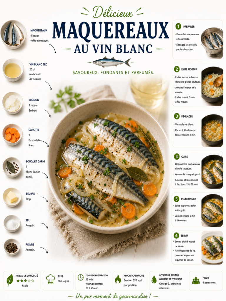Maquereaux au vin blanc